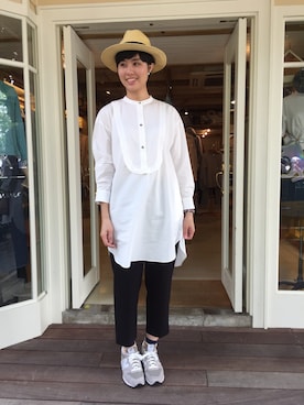 「アイテム（シャツワンピース）」を使った、Makiさん（レディース・175cm・20代）の春コーディネート