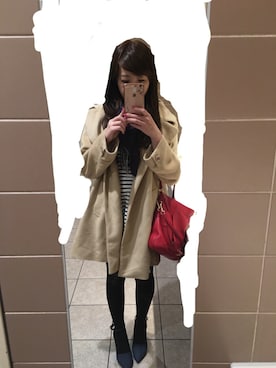 「Herschel Supply（ハーシェルサプライ）のアイテム（ジャケット/アウター）」を使った、ララさん（レディース・157cm）の春コーディネート