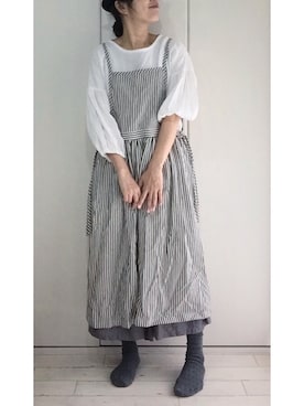 「バルーンスリーブ」｜toccoさん（レディース・160cm）の秋コーディネート