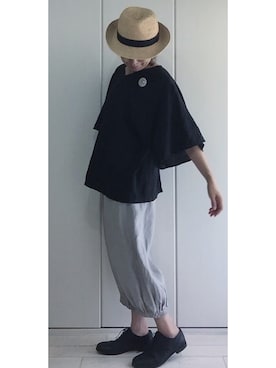 「handmade」｜「アイテム（その他シューズ）」を使った、toccoさん（レディース・160cm）の夏コーディネート