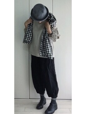 「バルーンスリーブ」｜toccoさん（レディース・160cm）の秋コーディネート