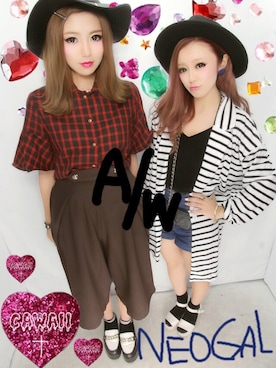 「アイテム（バングル/リストバンド）」を使った、あづささん（レディース・162cm・10代）の秋コーディネート