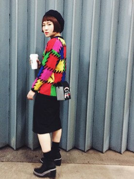 「KATIE JUDITHのアイテム」を使った、Kammyさん（レディース・162cm）の春コーディネート