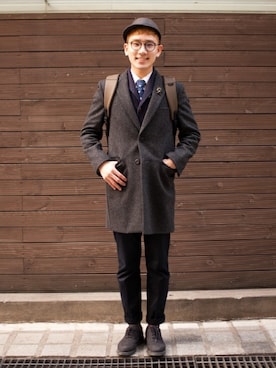 「KANGOL（カンゴール）のアイテム（バッグ）」を使った、KANGOLKOREAさん（メンズ・170cm）の夏コーディネート