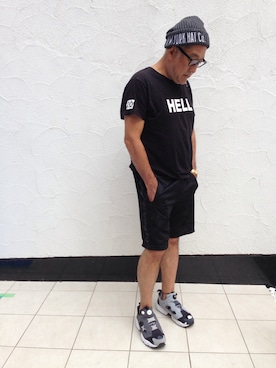 「Lucien Pellat-Finet（ルシアンペラフィネ）のアイテム（パンツ）」を使った、近藤　昌さん（メンズ・172cm）の秋コーディネート