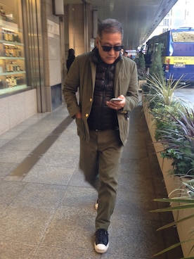 「UNITED ARROWS & SONS（ユナイテッドアローズアンドサンズ）のアイテム（その他アウター）」を使った、近藤　昌さん（メンズ・172cm）の冬コーディネート