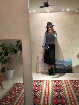 「GAYA（ガヤ）のアイテム」を使った、あす花さん（レディース・160cm）の秋コーディネート