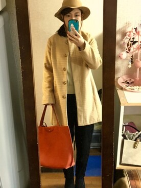 「Te chichi（テチチ）のアイテム（ジャケット/アウター）」を使った、キキさん（レディース・157cm）の秋コーディネート