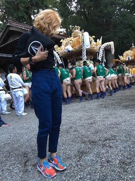 「祭り」｜「アイテム（アナログ腕時計）」を使った、MAIKOさん（レディース・161cm）の秋コーディネート