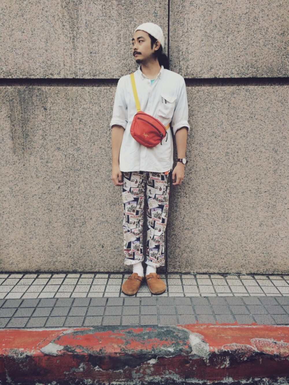 「J.CREWのSleeping Pajamas（その他パンツ、その他）」を使った、淺野經雄さん（メンズ・178cm）の夏コーディネートの1枚目の写真