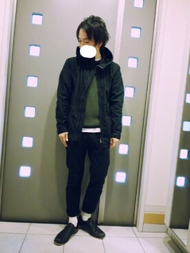 「Right-on（ライトオン）のアイテム（モッズコート）」を使った、kakiさん（メンズ・167cm）の秋コーディネート