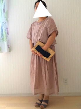 「NU（NANO universe）（ヌー）のアイテム」を使った、はななさん（レディース・150cm）の夏コーディネート