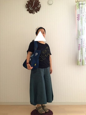 「SWEDISH　CLOGS（スウェディッシュ クロッグス）のアイテム」を使った、はななさん（レディース・150cm）の夏コーディネート