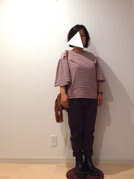 「iT（イット）のアイテム（バッグ）」を使った、はななさん（レディース・150cm）の秋コーディネート