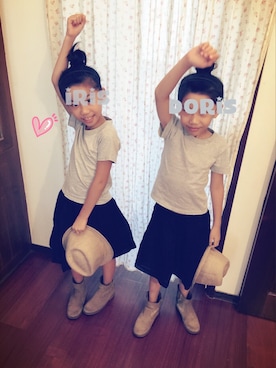 「アイテム（ブーツ）」を使った、D&Iさん（キッズ・120cm）の夏コーディネート