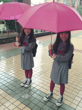 「roots（ルーツ）のアイテム（ワンピース/ドレス）」を使った、D&Iさん（キッズ・120cm）の冬コーディネート