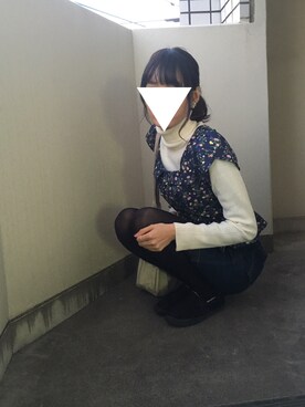 「Supreme.La.La.（シュープリームララ）のアイテム（その他トップス）」を使った、airi♡さん（レディース・163cm）の冬コーディネート