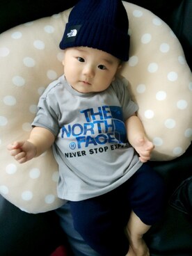 「THE NORTH FACE（ザノースフェイス）のアイテム（ニットキャップ/ビーニー、ブルー系）」を使った、y.yasudaさん（メンズ・173cm）の夏コーディネート