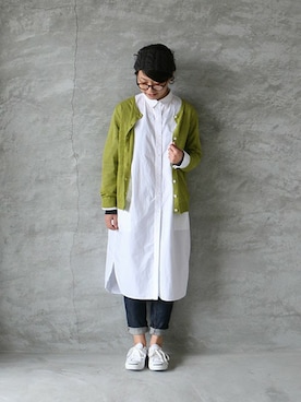 「インディゴデニム」｜ambience-asumiさん（レディース・159cm）の冬コーディネート