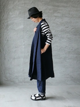 「インディゴデニム」｜ambience-asumiさん（レディース・159cm）の春コーディネート