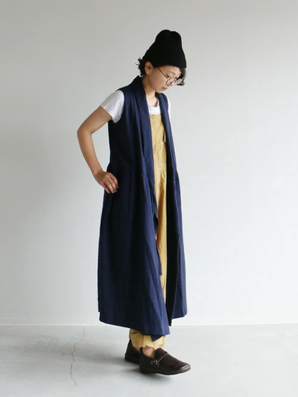 Yarmo（ヤーモ）の「yarmo Bib and Blace Overall（つなぎ