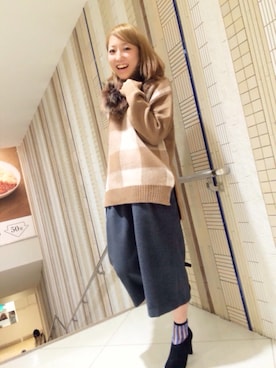 「STUDIOUS（ステュディオス）のアイテム（ブーティ）」を使った、テラダアイリさん（レディース・163cm）の秋コーディネート