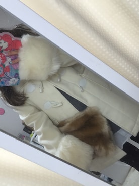 「dazzlin（ダズリン）のアイテム（ダッフルコート）」を使った、nanさん（レディース・157cm）の冬コーディネート