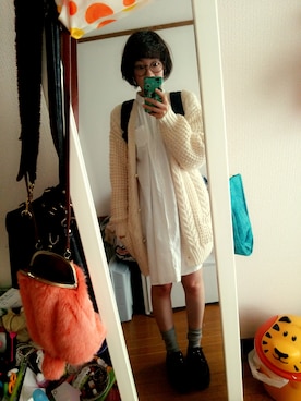 「アイテム（シャツワンピース）」を使った、ひじきさん（レディース・163cm・20代）の春コーディネート