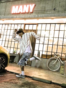 「CONVERSE（コンバース）のアイテム（その他）」を使った、MANYさん（メンズ・171cm）の秋コーディネート
