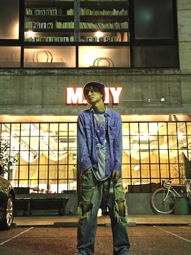 「CONVERSE（コンバース）のアイテム（その他）」を使った、MANYさん（メンズ・172cm）の秋コーディネート