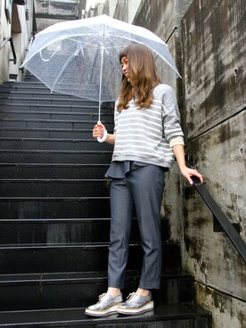 「CHEEKYのアイテム」を使った、MANYさん（レディース・157cm）の春コーディネート