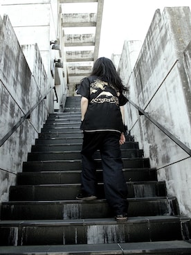 「SASQUATCHfabrix.（サスクワァッチファブリックス）のアイテム（ジャケット/アウター）」を使った、MANYさん（メンズ・175cm）の春コーディネート