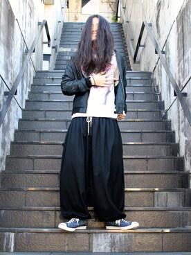 「SASQUATCHfabrix.（サスクワァッチファブリックス）のアイテム」を使った、MANYさん（メンズ・175cm）の冬コーディネート