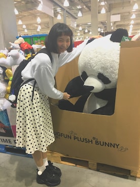 「Buffalo（バッファロー）のアイテム」を使った、えのき🍄さん（レディース・166cm）の春コーディネート