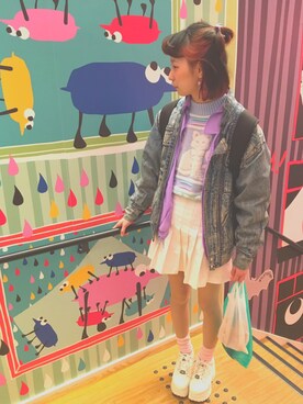 えのき🍄さん（レディース・166cm）の春コーディネート