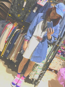 「パニカム（パニカム）のアイテム」を使った、えのき🍄さん（レディース・166cm）の春コーディネート