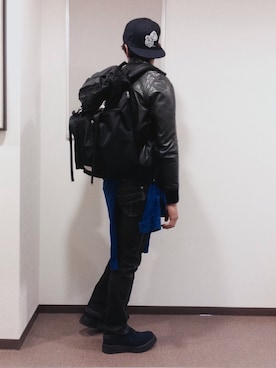 「モンクストラップ」｜マロポッポ軍曹さん（メンズ・172cm・20代）の冬コーディネート