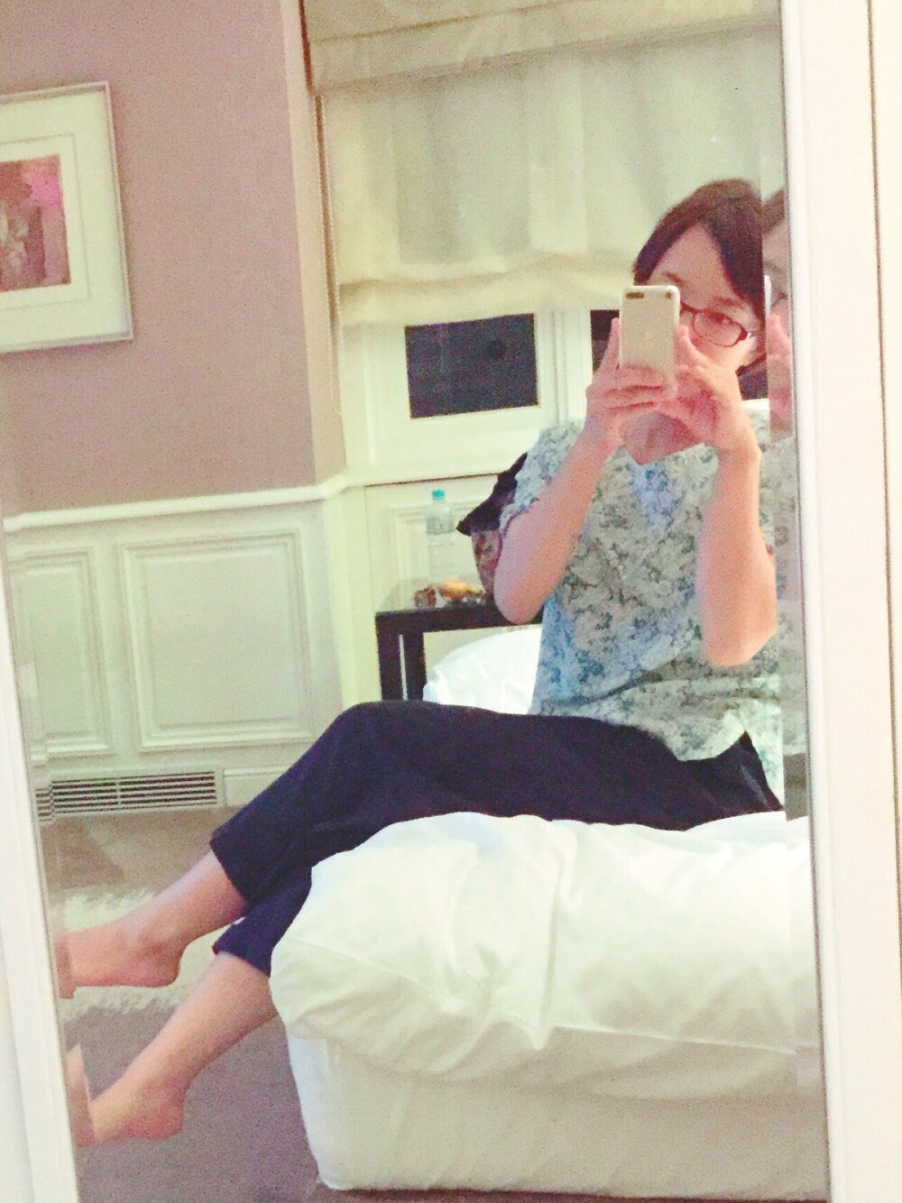 「台湾旅行」｜「LIBERTY LONDONのアイテム（シャツ/ブラウス、グリーン系）」を使った、ゆりお*さん（レディース・157cm）の夏コーディネートの1枚目の写真