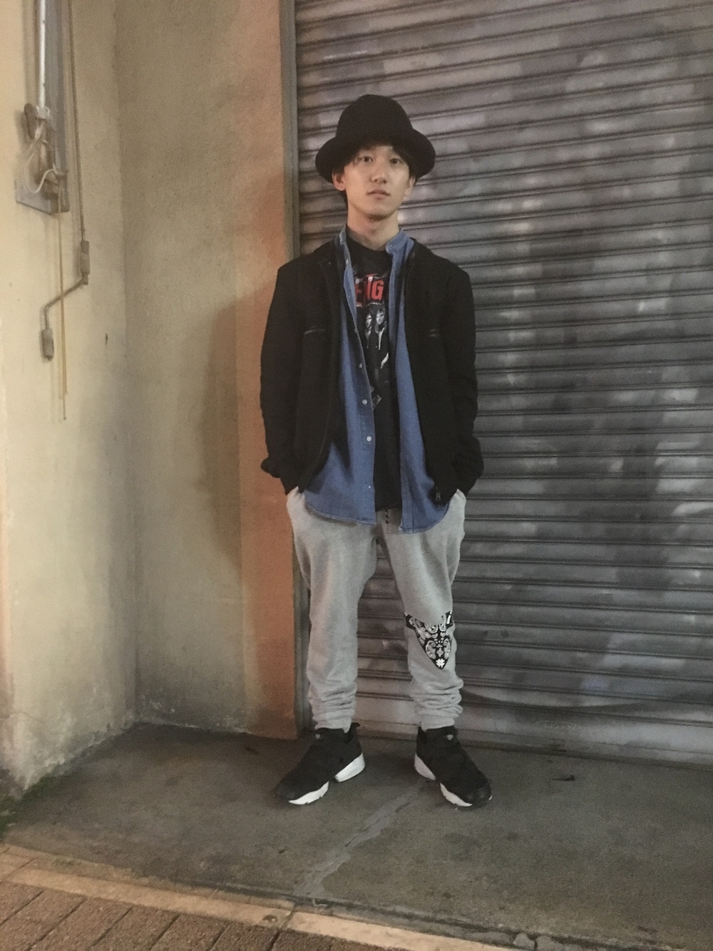 Y-3のノーカラージャケットを使った人気ファッション