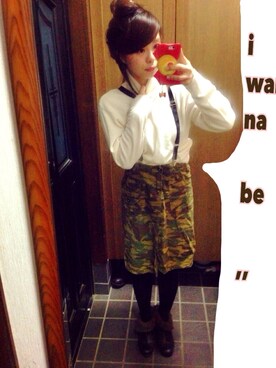 「わからんのアイテム（ブーティ、ブラック系）」を使った、でかマイさん（レディース・160cm）の秋コーディネート