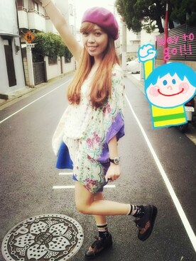 「AS KNOW AS」｜「アイテム（腕時計）」を使った、唐ayaさん（レディース・163cm）の夏コーディネート