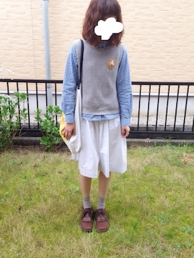 「FRAPBOIS（フラボア）のアイテム」を使った、ふかみさん（レディース・158cm）の春コーディネート