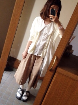 「アイテム（バングル/リストバンド）」を使った、ふかみさん（レディース・158cm・20代）の夏コーディネート