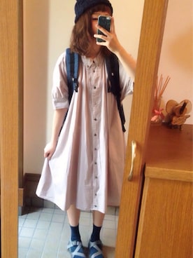 「FRAPBOIS（フラボア）のアイテム」を使った、ふかみさん（レディース・158cm）の夏コーディネート