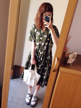 「Bshop（ビショップ）のアイテム」を使った、ふかみさん（レディース・158cm）の夏コーディネート