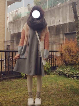 「FRAPBOIS（フラボア）のアイテム」を使った、ふかみさん（レディース・158cm）の冬コーディネート