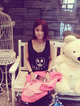 「ZARA（ザラ）のアイテム（ノーカラージャケット、ピンク系）」を使った、옥자さん（レディース・158cm）の夏コーディネート