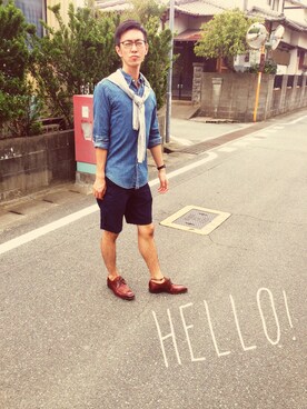 MIKIさん(メンズ・180cm)の夏コーディネート