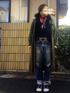 「FROMFIRST musee（フロムファーストミュゼ）のアイテム」を使った、miさん（レディース・160cm）の秋コーディネート