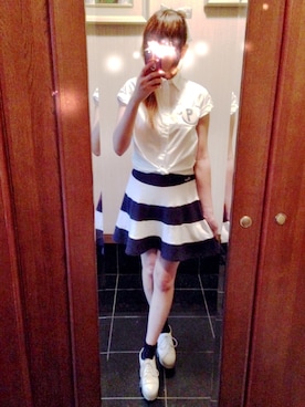 「UNITED ARROWS（ユナイテッドアローズ）のアイテム（バッジ）」を使った、LAMBさん（レディース・159cm）の夏コーディネート